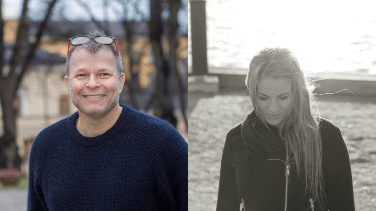 Teivo Teivainen ja hänen puoliso Milla Vikström